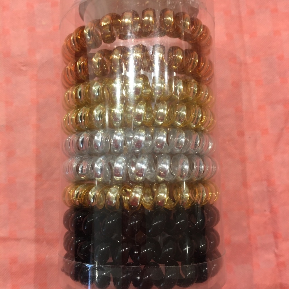 SPIRAL HAIR TIES NO CREASE PONYTAIL 10 PC! - Picture 8 of 10